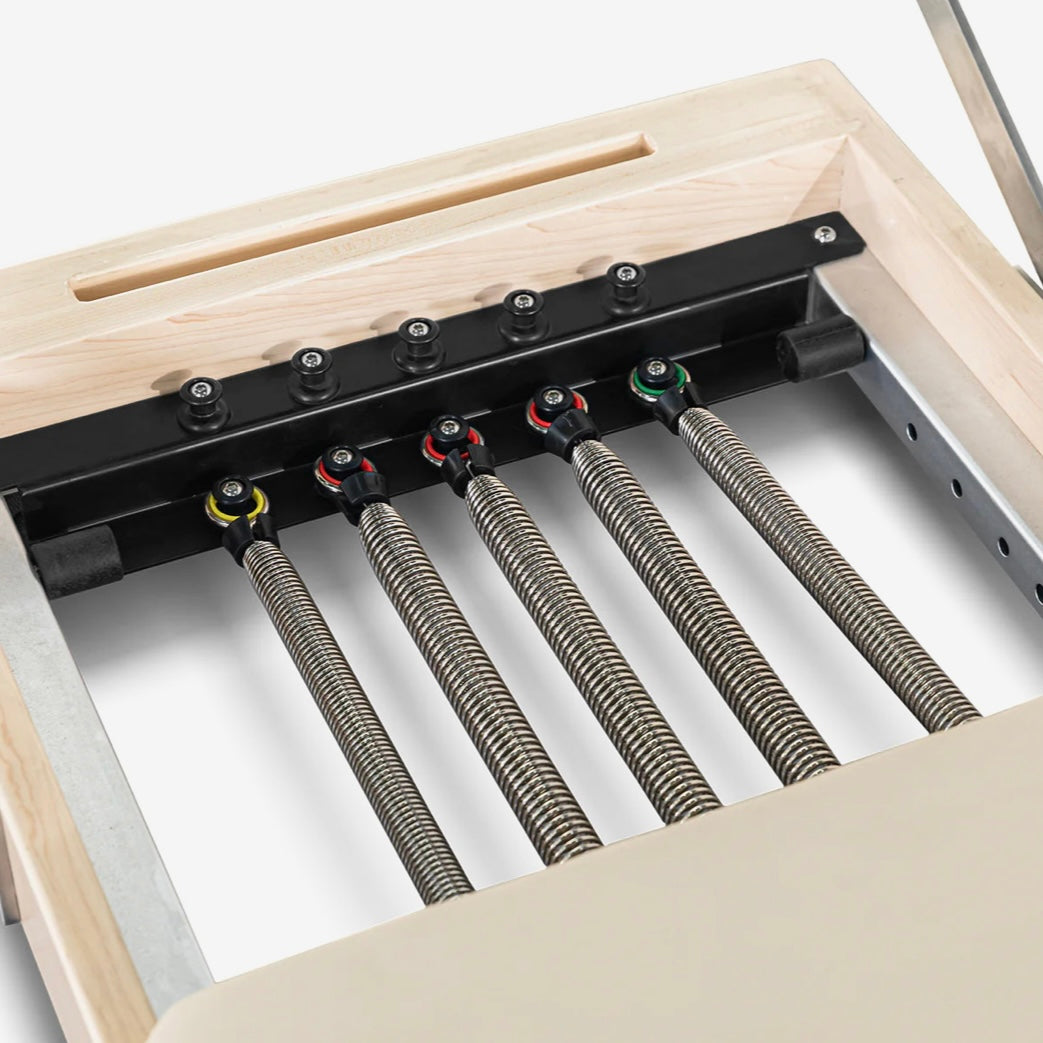 Foldable Pilates Reformer- Oak solid wood legs