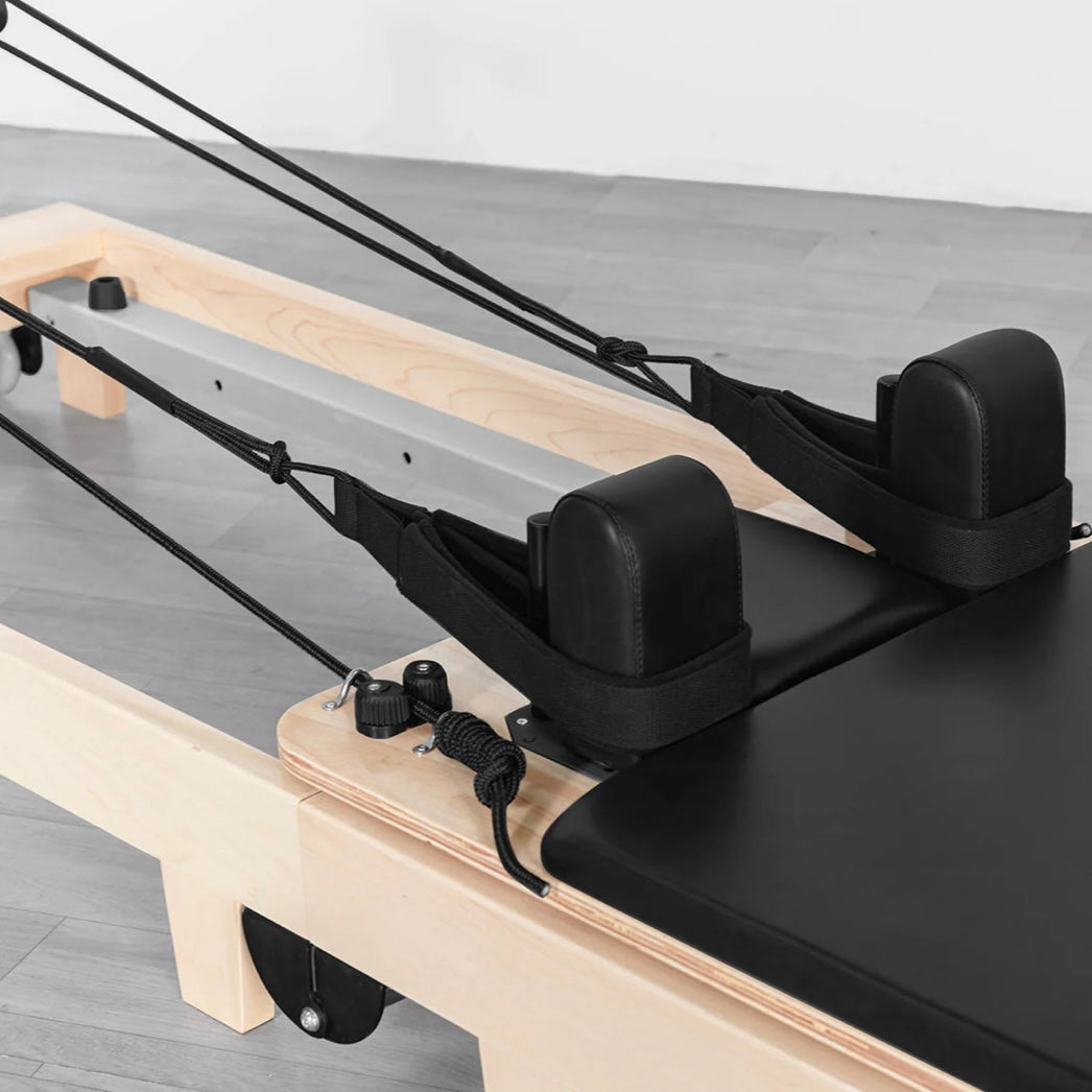 Foldable Pilates Reformer- Oak solid wood legs