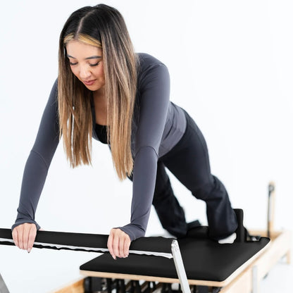 Foldable Pilates Reformer- Oak solid wood legs