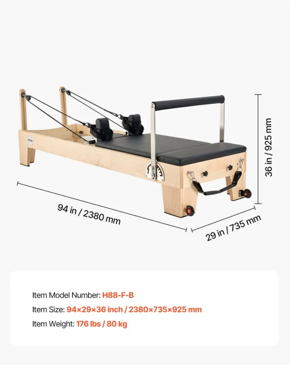 Classic Pilates Reformer- Oak