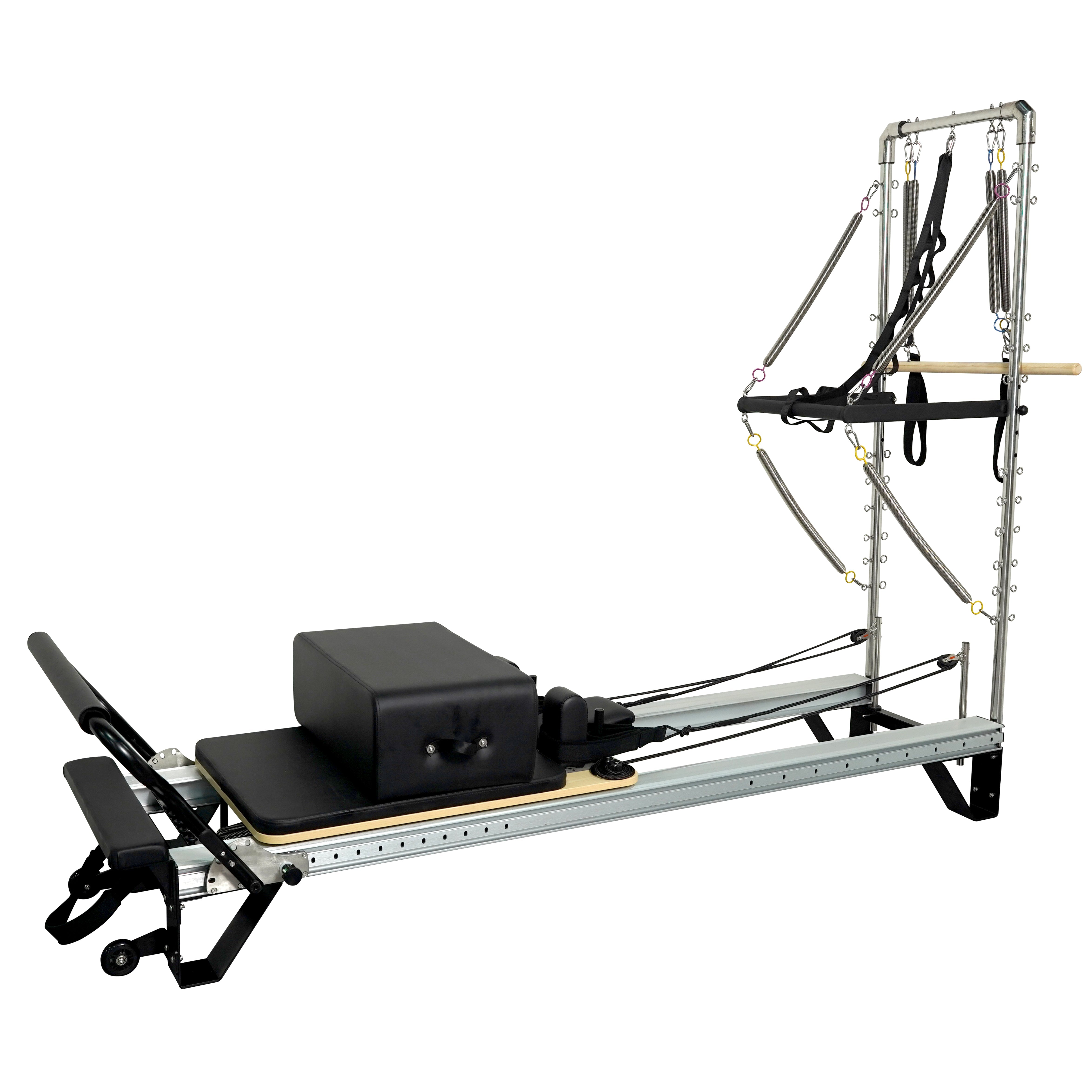 Outer Track with Tower Pilates Reformer- Aluminum