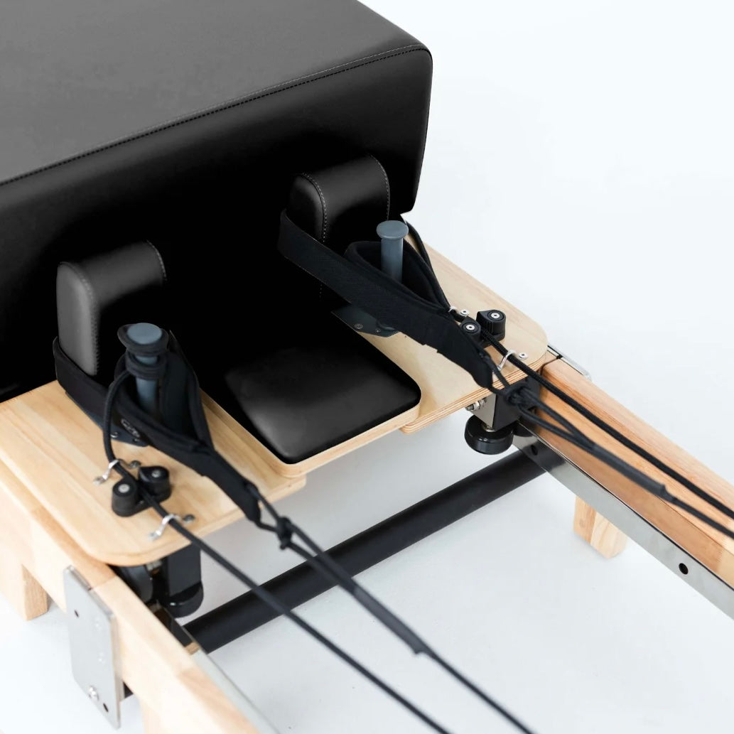 Foldable Pilates Reformer- Oak solid wood legs