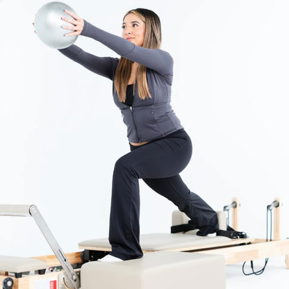 Foldable Pilates Reformer- Oak solid wood legs