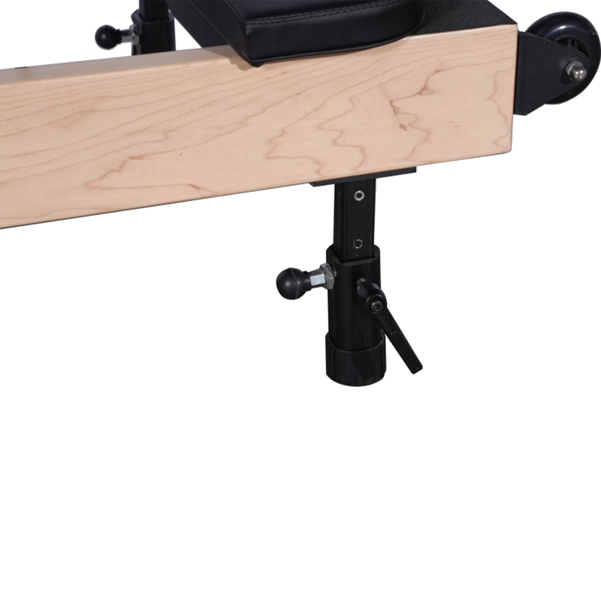 Foldable Pilates Reformer- Maple with Adjustable Legs