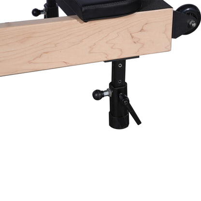 Foldable Pilates Reformer- Maple with Adjustable Legs