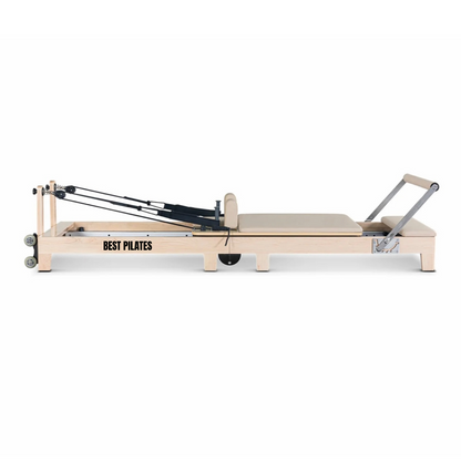 Foldable Pilates Reformer- Oak solid wood legs