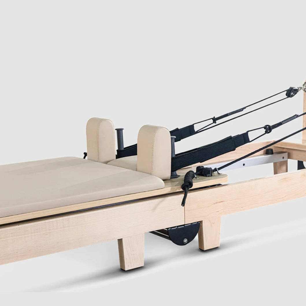 Foldable Pilates Reformer- Oak solid wood legs