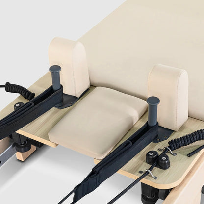 Foldable Pilates Reformer- Oak solid wood legs