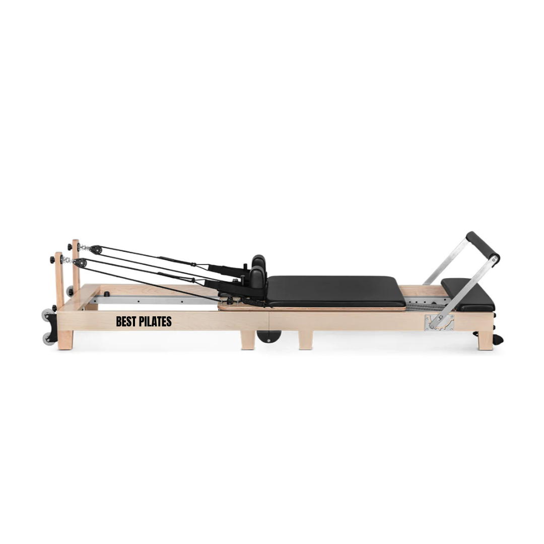 Foldable Pilates Reformer- Oak solid wood legs