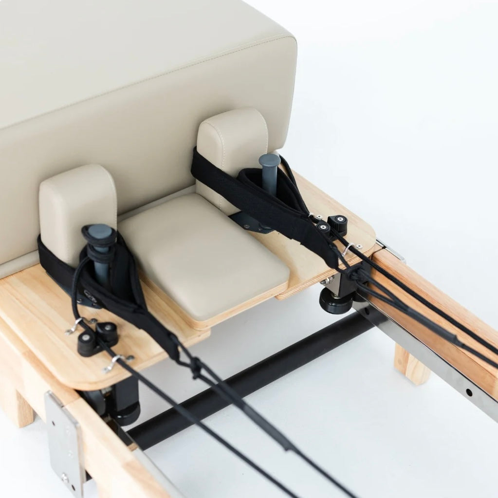 Foldable Pilates Reformer- Oak solid wood legs
